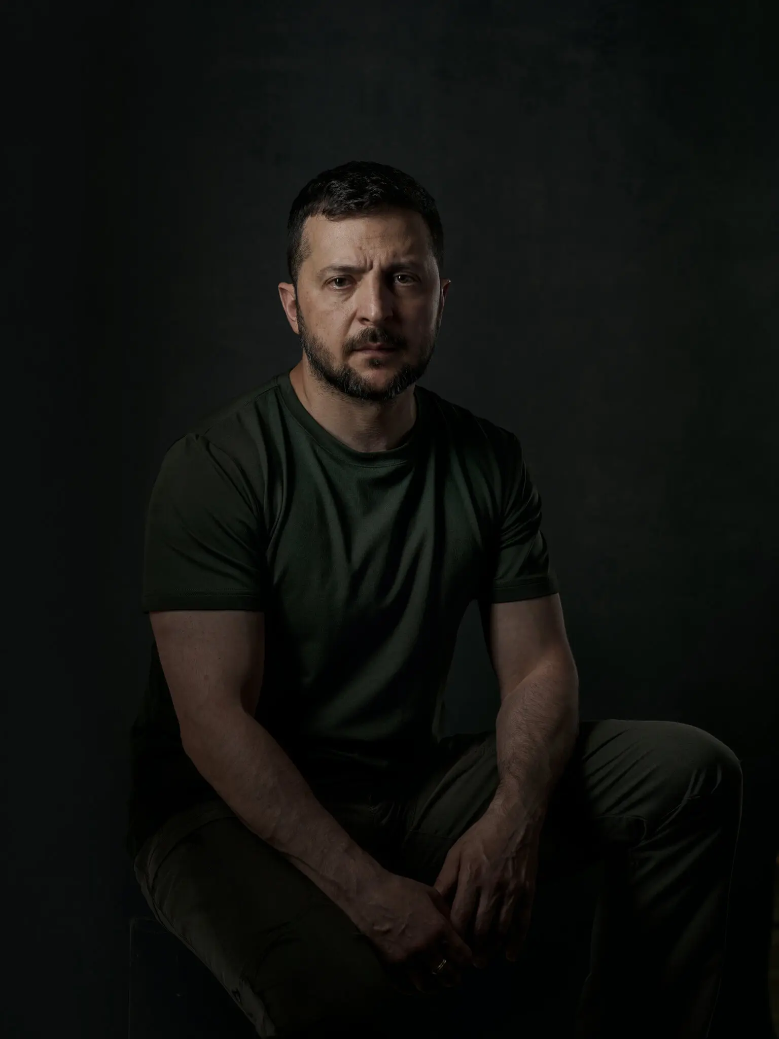 Президент України Володимир Зеленський в офісі президента в Києві після інтерв'ю The New York Times у понеділок